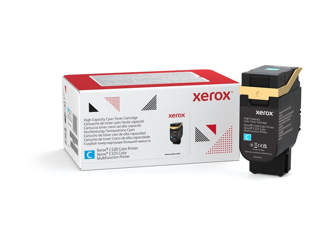 Cartouche de toner cyan haute capacité XEROX pour C325 (utilisation et retour)
