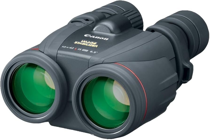 CANON 10x42L IS WP Prism Binoculars, Metallic Finish