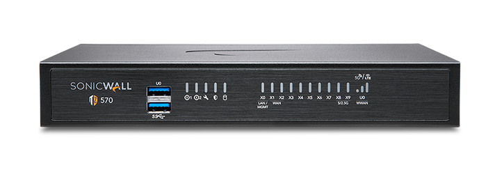 SONICWALL TZ570P Network Security Appliance, 5Gbps, 14-Port, TAA Compliant