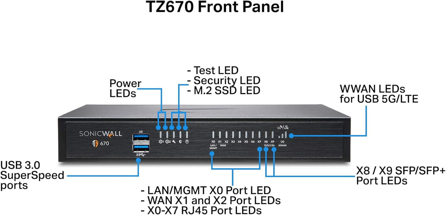 Pare-feu SonicWall NSa 2700 Total Secure Essential Edition 1 an