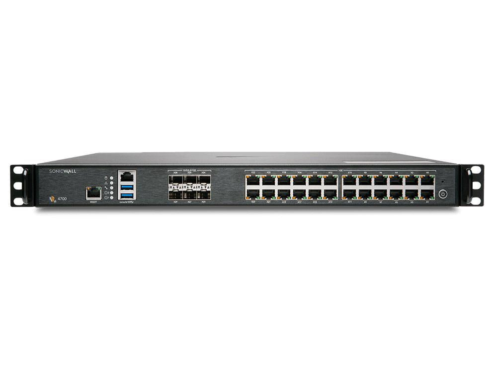 The SONICWALL NSA 4700 Secure Upgrade Plus Advanced Edition is a high-throughput, enterprise-grade firewall solution designed for scalable network security. With 34 high-speed interfaces including SFP+ and copper ports, this 1U unit supports robust threat detection and next-gen SD-WAN capabilities over a 3-year advanced service term. Ideal for security-driven organizations requiring advanced remote management, consistent IPS performance, and maximum uptime.