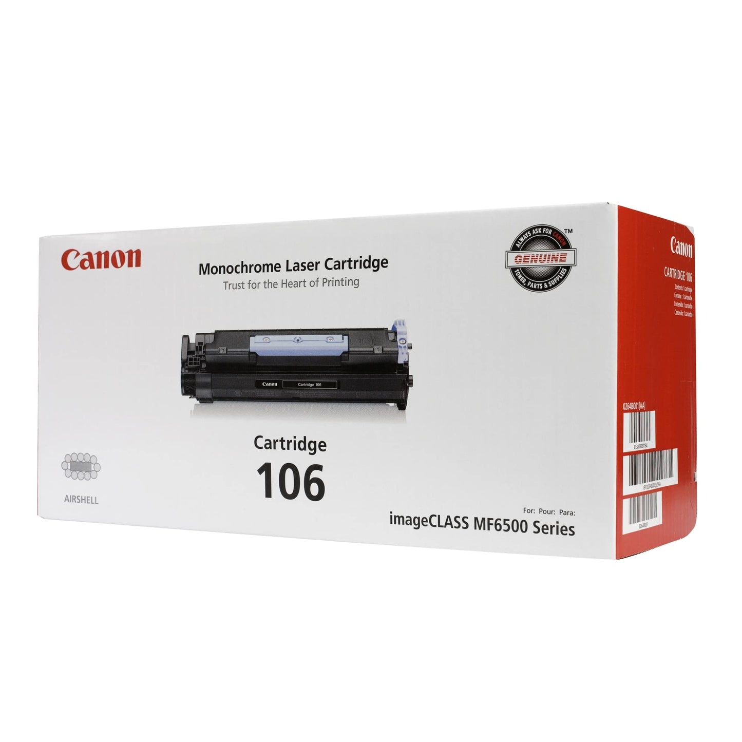 Cartouche de toner noir Canon 106, rendement de 5 000 pages