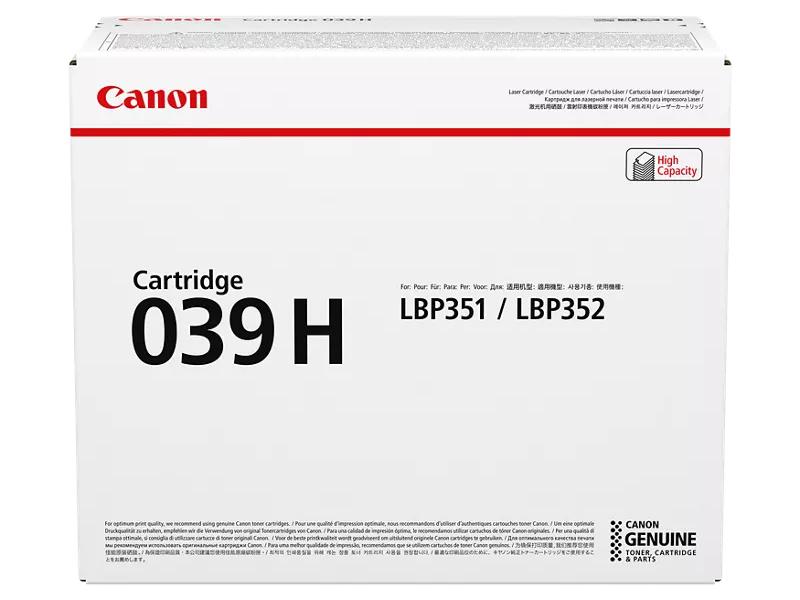 Canon 039H High Yield Toner Cartridge delivers consistent, professional-quality black prints with a high output of up to 25,000 pages, ideal for demanding office environments. Compatible with Canon i-SENSYS LBP351dn and LBP352dn laser printers, it ensures seamless integration and optimal print performance. Made in Japan and TAA-compliant, it is a reliable choice for government and enterprise applications.