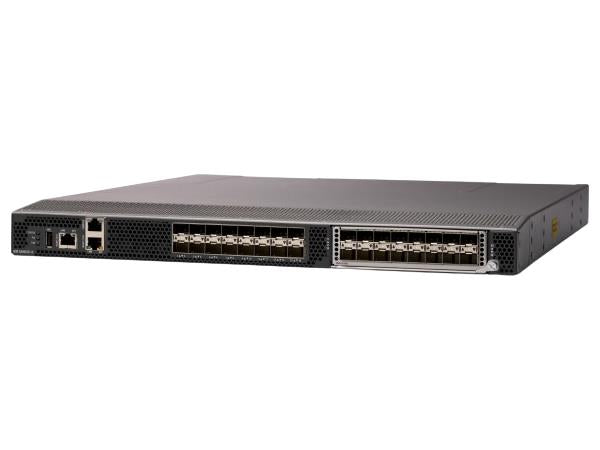 The IBM SAN32C-6 Fabric Switch delivers high-speed 32Gbps Fibre Channel connectivity in a dense 1RU form factor, designed for enterprise SAN environments. With 24 active 32G SFP ports and advanced management protocols like SNMPv3, SSH, and HTTPS, it supports secure and scalable storage networking. Reliability, encryption, and versatile port options make it ideal for high-throughput, mission-critical applications.