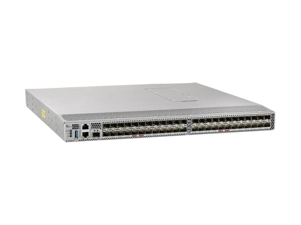 The IBM SAN48C-7 is a high-performance 64G Fibre Channel switch featuring 48 SFP+ ports and bundled with 48x 32G optics, ideal for scale-out SAN environments. Its compact 1RU design delivers enterprise-class connectivity with features like secure boot, anti-counterfeiting technology, and comprehensive 24×7 onsite support. Built for reliability, speed, and security, this switch offers mission-critical data center performance.