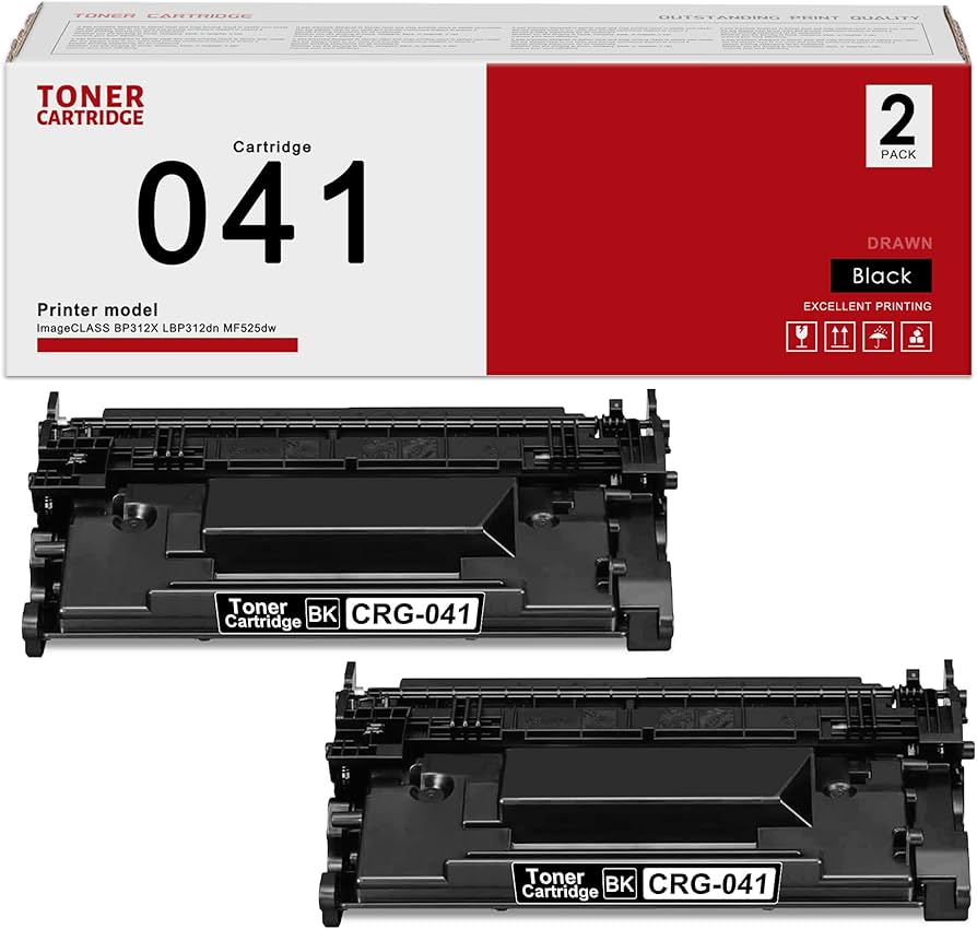 Canon CRG 041 Black Toner Cartridge for LBP312dn/MF525dw (10,000 Pages)
