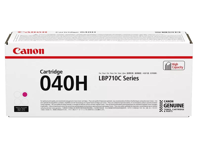 The Canon CRG-040H Magenta High-Capacity Toner Cartridge delivers dependable performance and vibrant color output for professional printing. Designed for use with the Canon LBP712Cdn, this cartridge yields up to 10,000 pages under ISO/IEC standards, ensuring long intervals between replacements. Ideal for office environments with high-volume color printing needs.