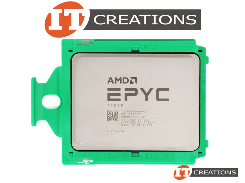 Processeur serveur AMD EPYC 7502P 32 cœurs, 2,5 GHz, 128 Mo de cache