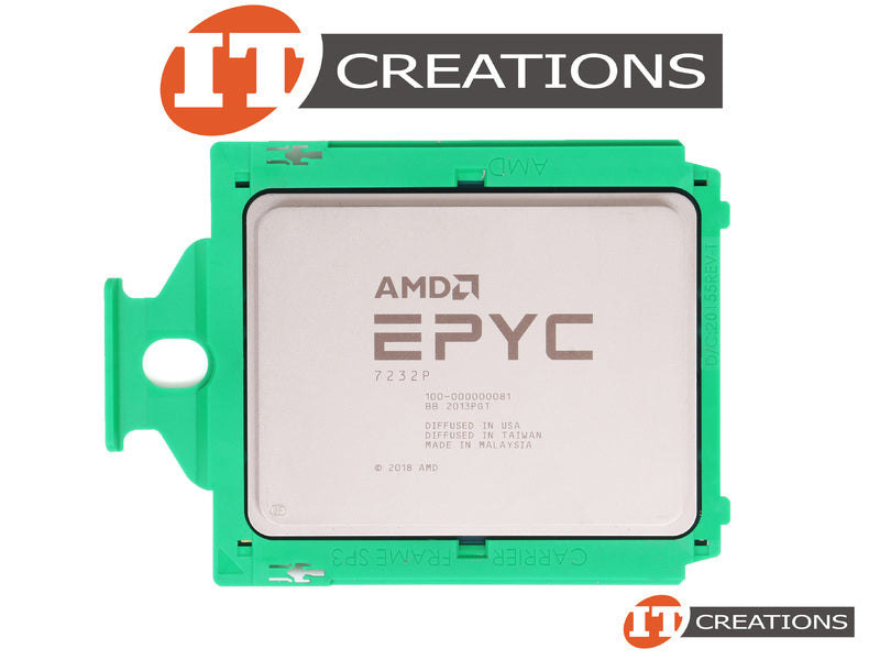 Processeur serveur AMD EPYC 7232P 8 cœurs 3,1 GHz