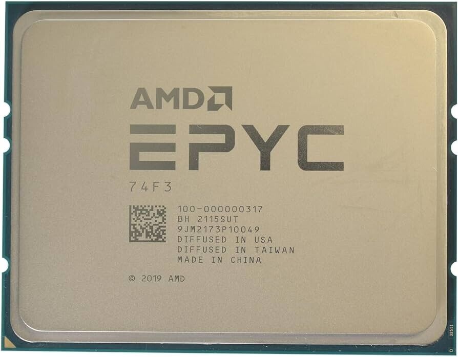 Processeur serveur AMD EPYC MILAN 74F3 24 cœurs, 3,2 GHz, 256 Mo