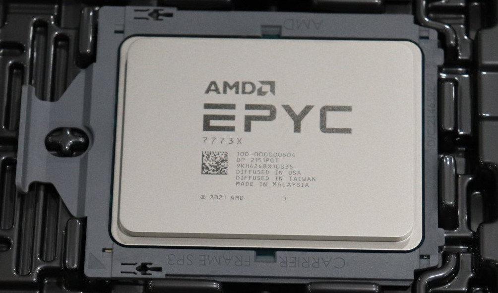 Processeur serveur AMD EPYC 64 cœurs 7773X, 280 W, 768 Mo de cache