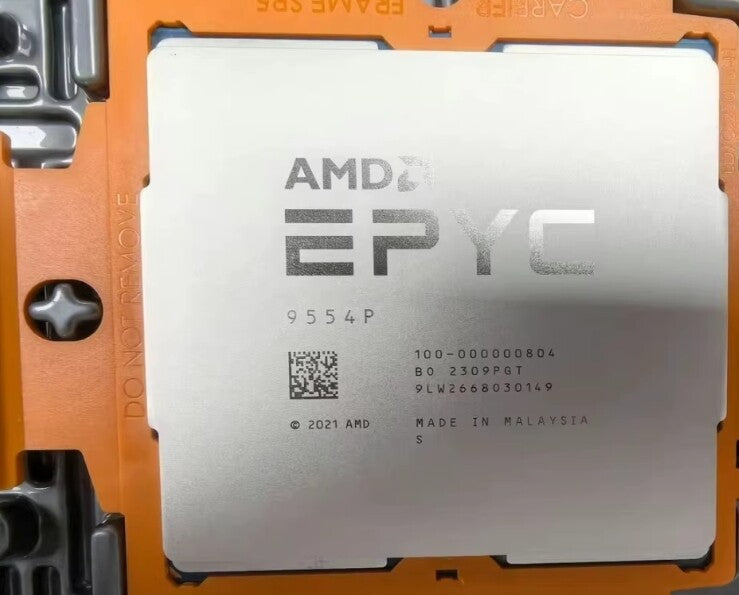Processeur serveur AMD EPYC 9554P 64 cœurs 3,1 GHz