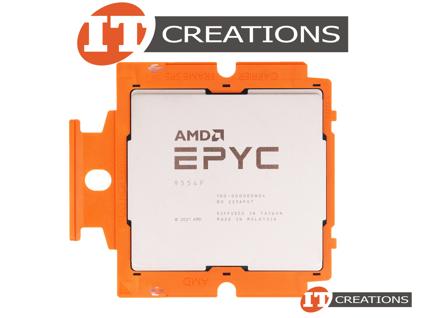 Processeur serveur AMD EPYC 9554P 64 cœurs 3,1 GHz
