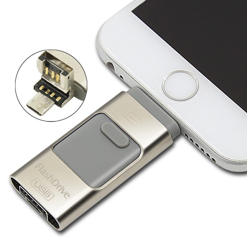 3-in-1 OTG USB Flash Drive for Computer and Mobile Phone