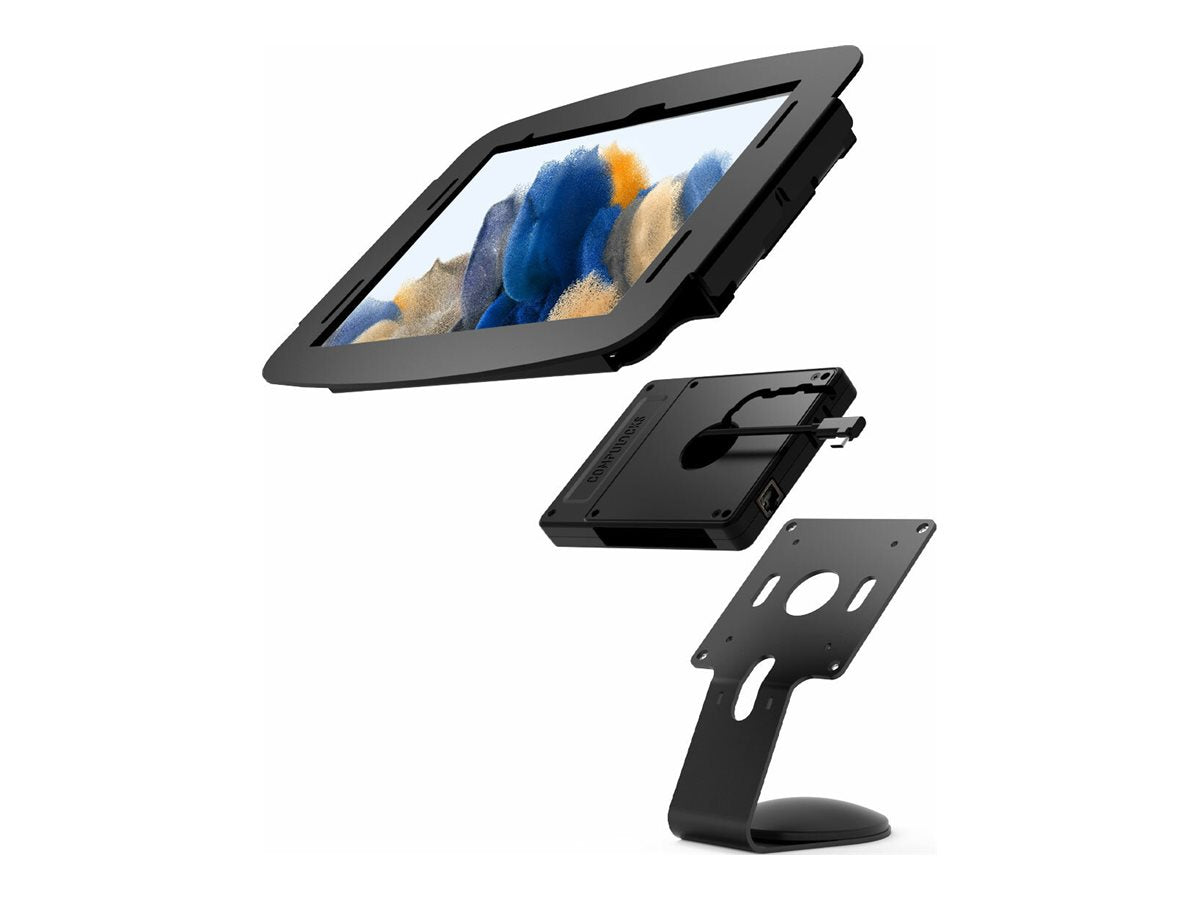 Support de comptoir COMPULOCKS Core avec hub Plus pour Galaxy Tab A8, noir