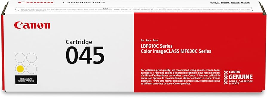 Canon 045 Yellow Toner Cartridge (1239C001)