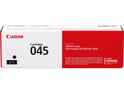 Canon 045 Black Standard Yield Toner Cartridge (1242C001) delivers high-quality, smudge-free prints for both personal and professional laser printing needs. Compatible with a wide range of Canon ImageCLASS and i-SENSYS models, this cartridge yields up to 1,400 pages of crisp black output, ensuring consistent results across every page. Designed in Japan and TAA-compliant, it offers superior performance and reliability for office environments.