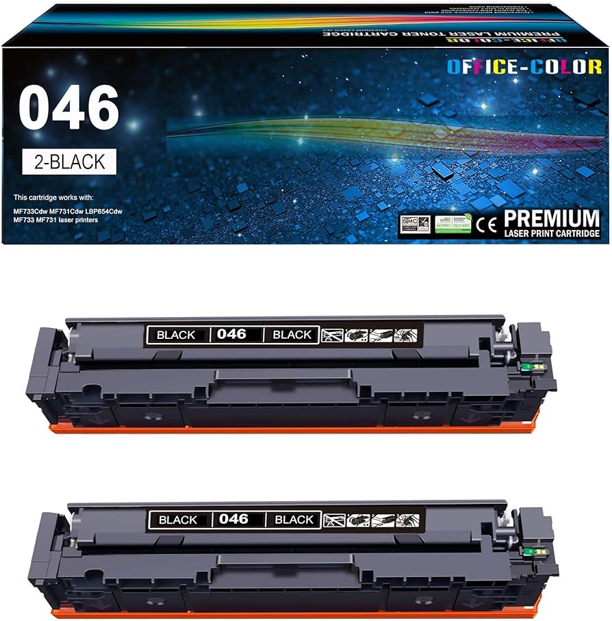 Canon 046 Black Toner Cartridge (1250C001) - 2,200 Page Yield
