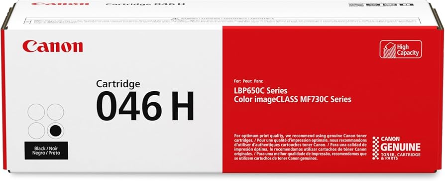 Canon CRG046H Black High-Yield Toner Cartridge (1254C001)