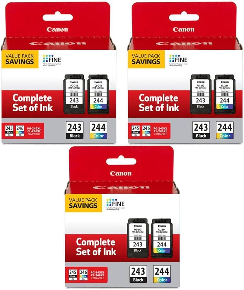 Cartouche d'encre couleur Canon CL-244 pour certaines imprimantes PIXMA