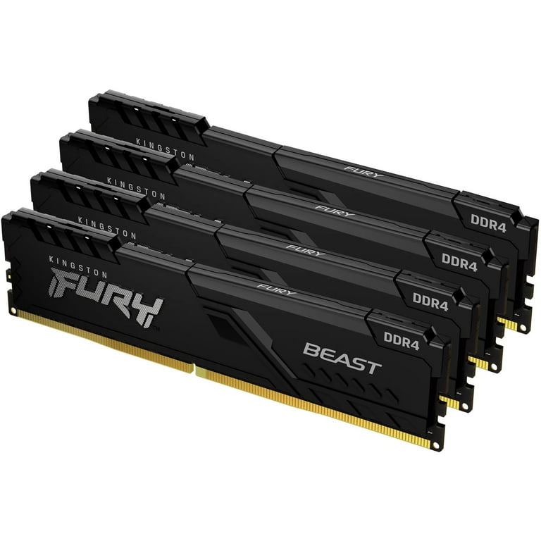 Kit Kingston 128 Go DDR4 3600 MT/s CL18 DIMM (4 x 32 Go) FURY Beast RGB