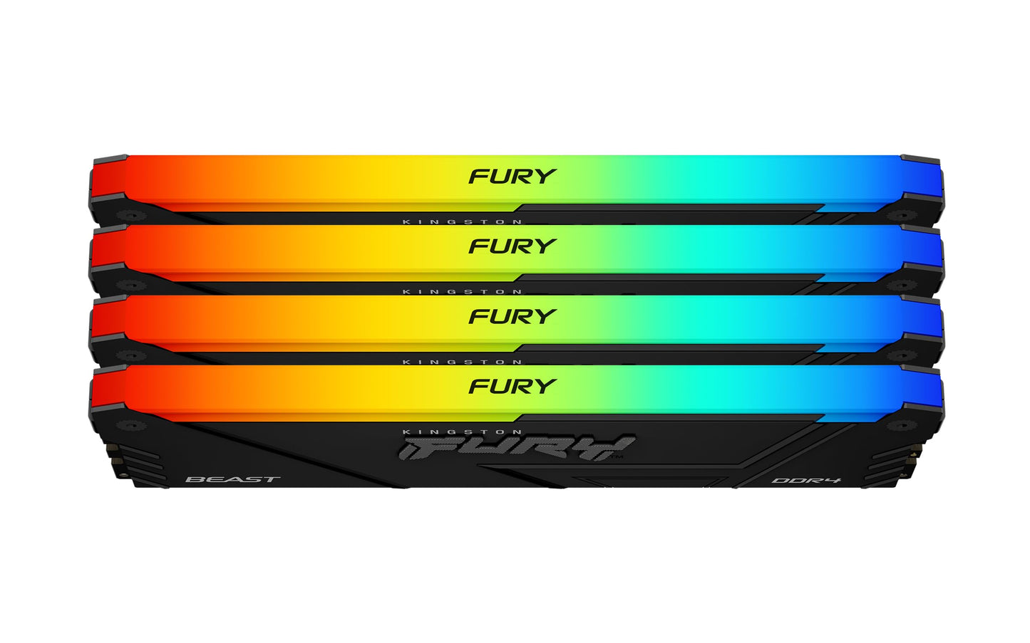 Kingston 128GB DDR4 3200MT/s CL16 DIMM Kit (4x32GB) FURY Beast RGB
