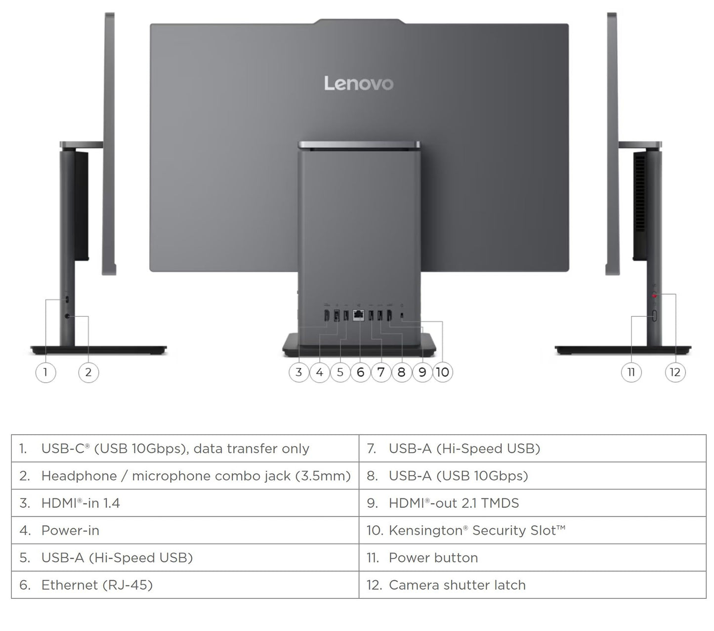 Lenovo ThinkCentre M90a Gen 5, i7-14700, 32GB, 1TB SSD, MX570A, 23.8" AIO