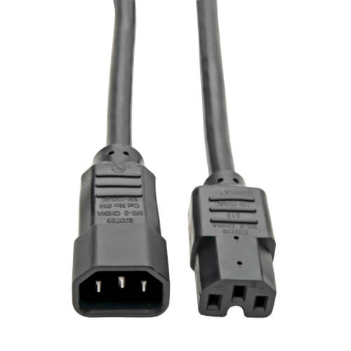 HP IEC-to-IEC Power Cable 10ft, C14 to C13, 16A, Black
