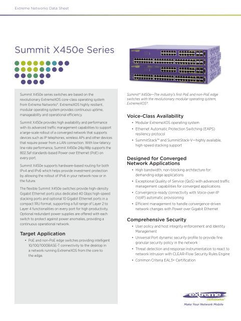 EXTREME NETWORK SummitStack/UniStack Stacking Cable 3.0M