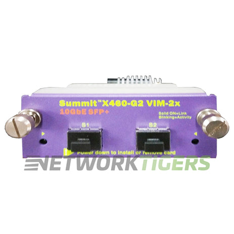 Module d'interface virtuelle Extreme Networks 16711, 2x 10GBASE-X SFP+ pour X460-G2