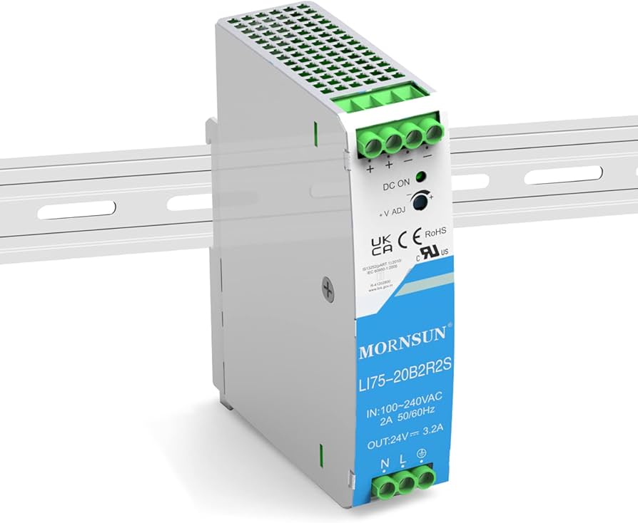 Extreme Networks 24VDC Industrial GbE PoE Injector, 30W, -40°C to +75°C, DIN Mount