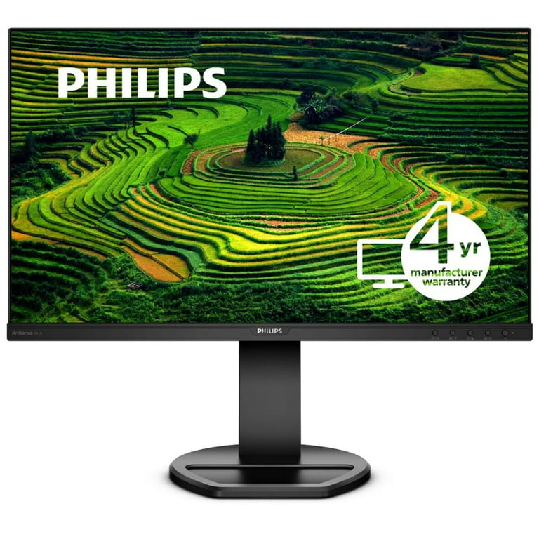 Moniteur LED FHD PHILIPS 241B8QJEB 24 pouces - Conforme TAA