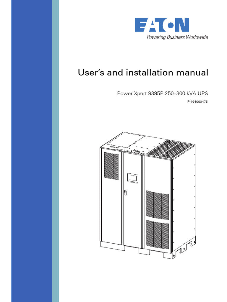 Eaton 93PM IBC-LW 2/2 Strings 480VDC Tower UPS