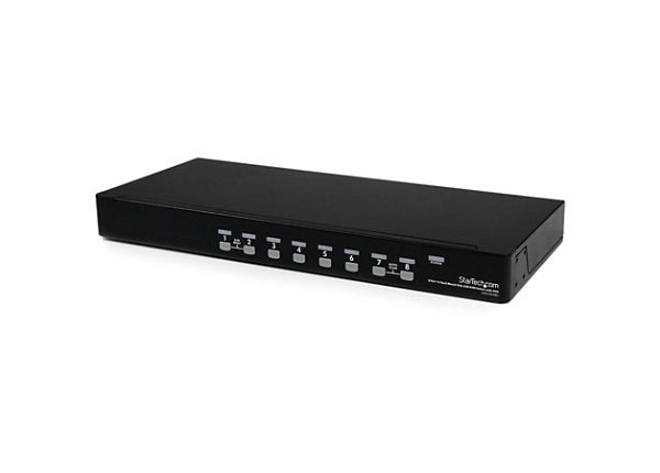 StarTech 8-Port 1U Rackmount USB VGA KVM Switch SV831DUSBU