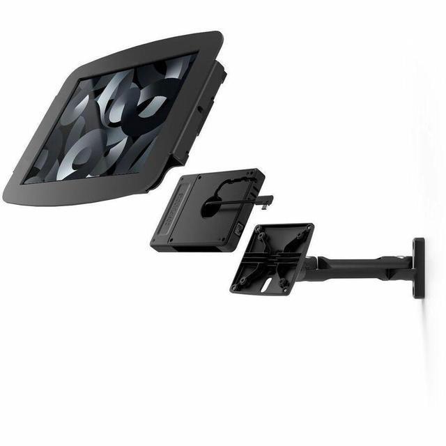Support mural et hub COMPULOCKS pour iPad Air 10,9 pouces, noir (4e et 5e génération, A2324/A2072)