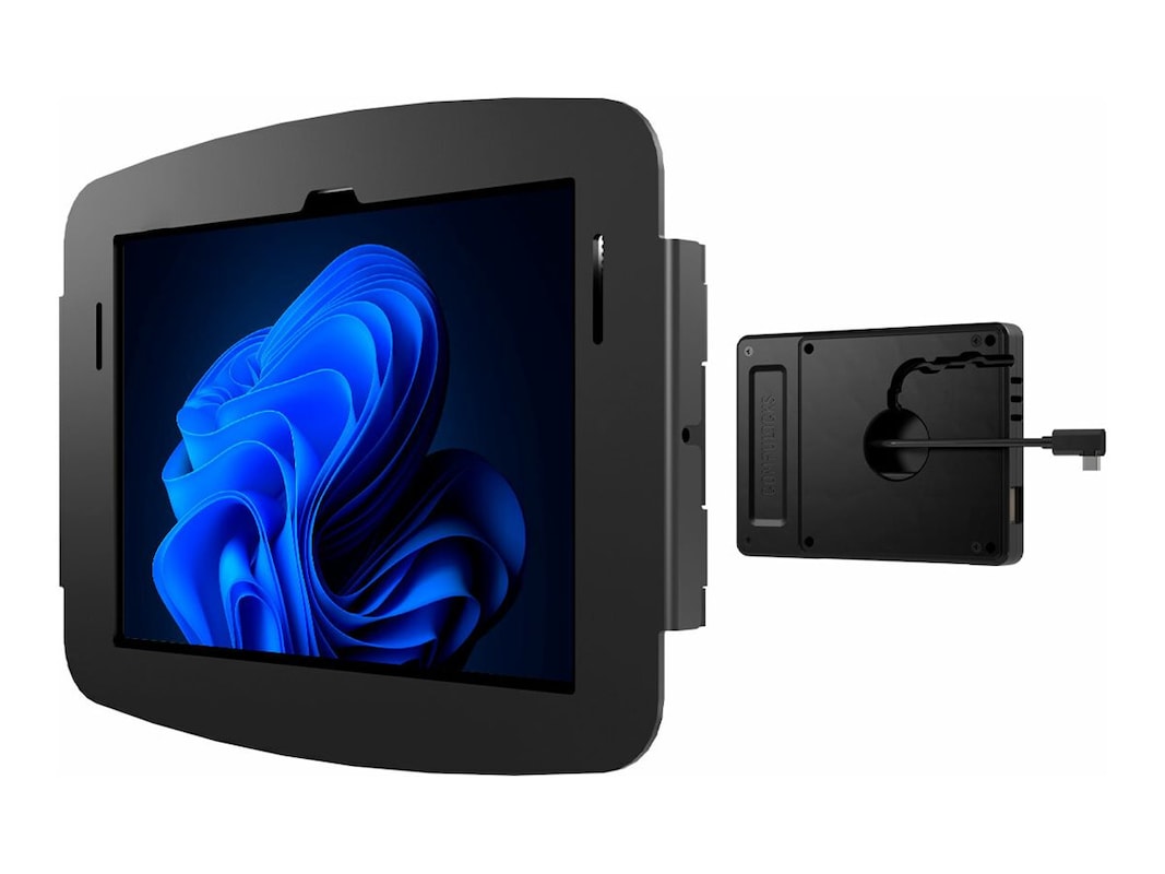 Boîtier mural COMPULOCKS Surface Go avec hub, noir