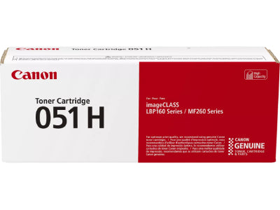 High-capacity Canon 051 H black toner cartridge delivers up to 4000 crisp laser prints per ISO/IEC standards. Compatible with a wide range of Canon imageCLASS and i-SENSYS series monochrome printers, making it ideal for business environments with high-volume printing.
