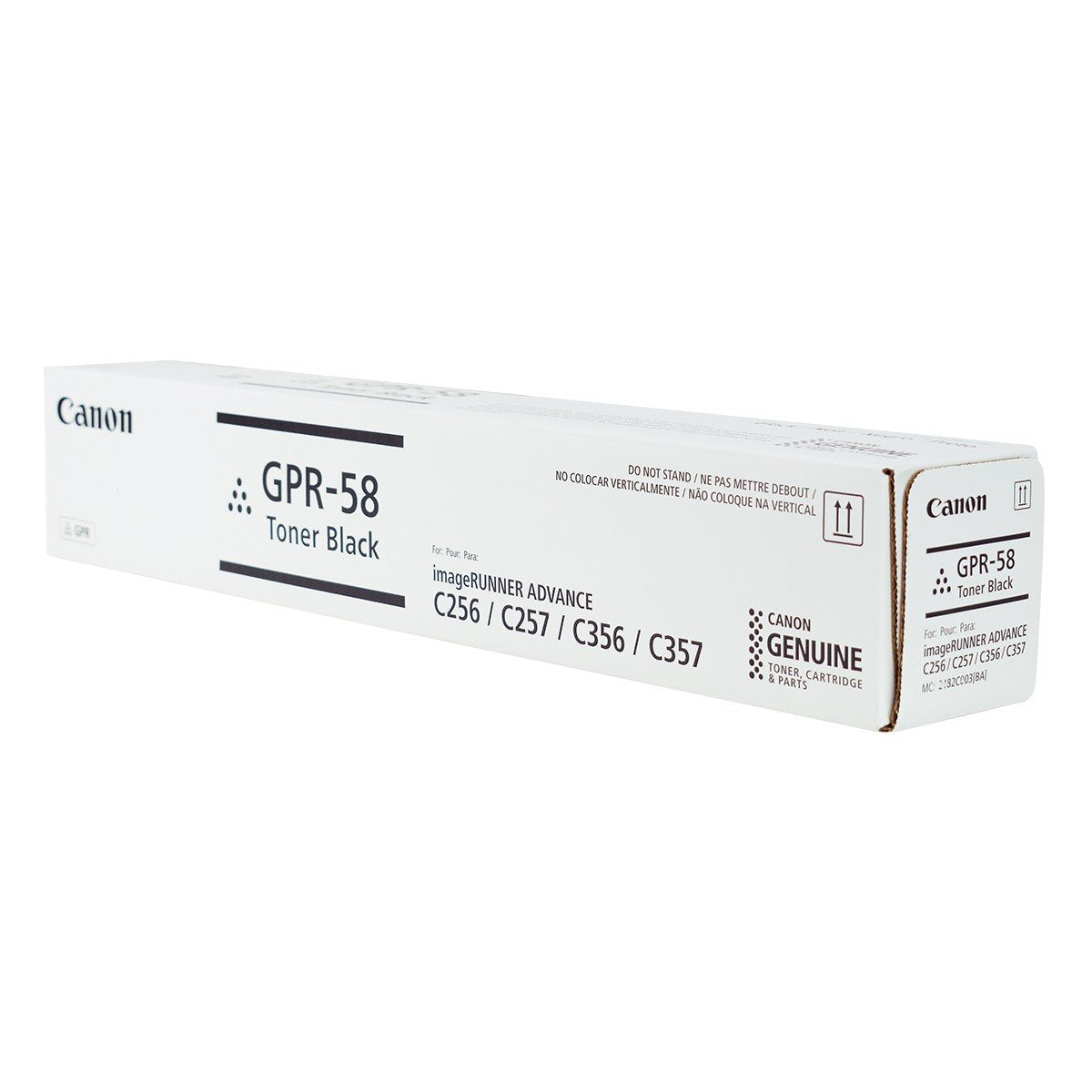 Cartouche de toner noir Canon GPR58, capacité 23 000 pages, laser, 2182C003AA