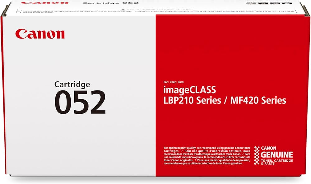 Canon imageCLASS Toner 052 BLK Standard - 3100 Page Yield