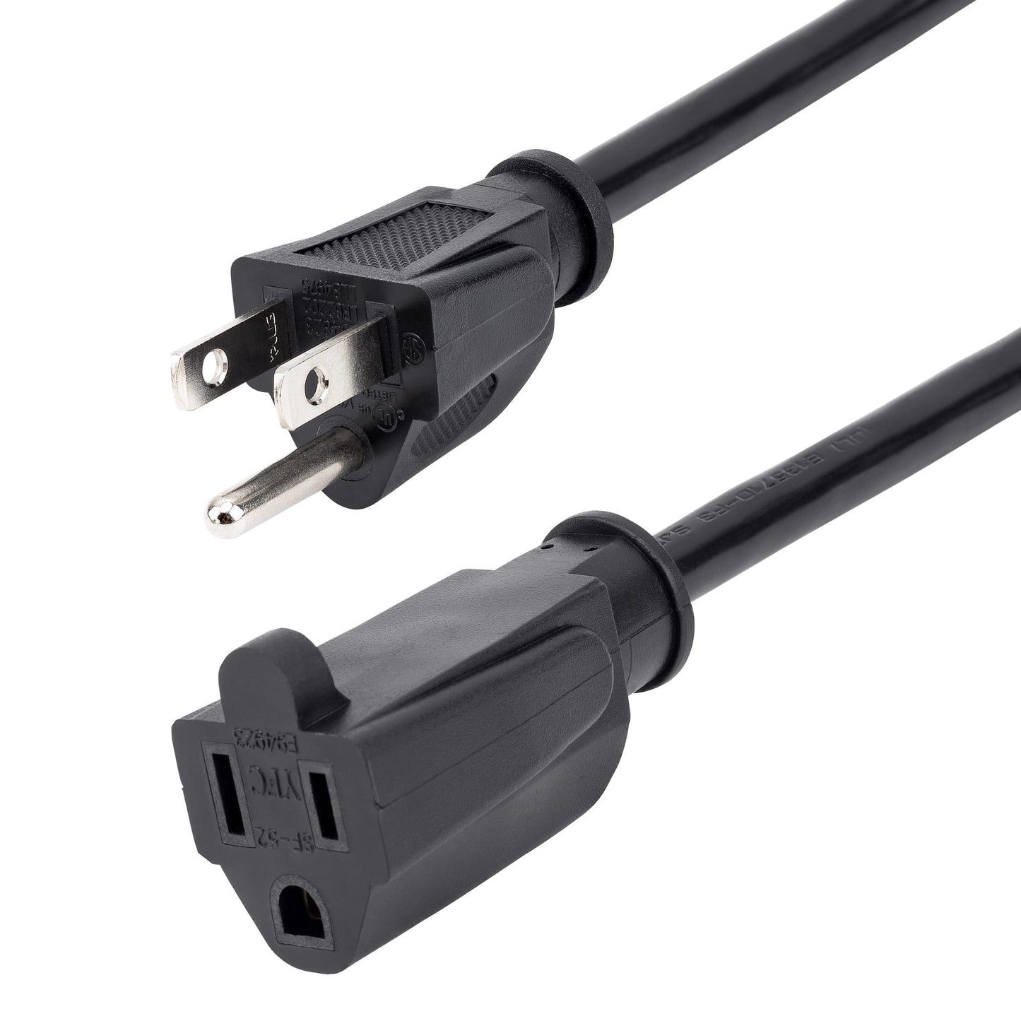 Rallonge d'alimentation StarTech 3 m NEMA 5-15P vers 5-15R, 10 A 125 V, 18 AWG