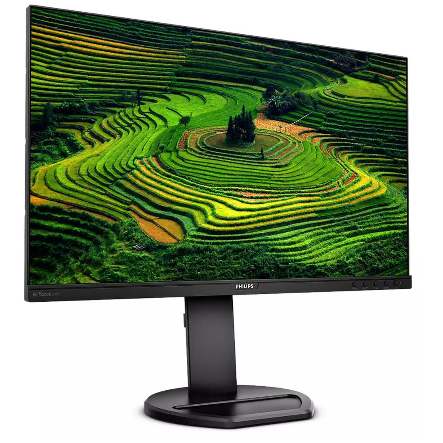PHILIPS 241B8QJEB 23.8" FHD LCD Monitor, IPS, 75Hz, HDMI/DP/VGA/USB