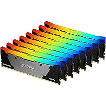 Kit Kingston 256 Go DDR4 3200MT/s CL16 DIMM (8 x 32 Go) FURY Renegade RGB