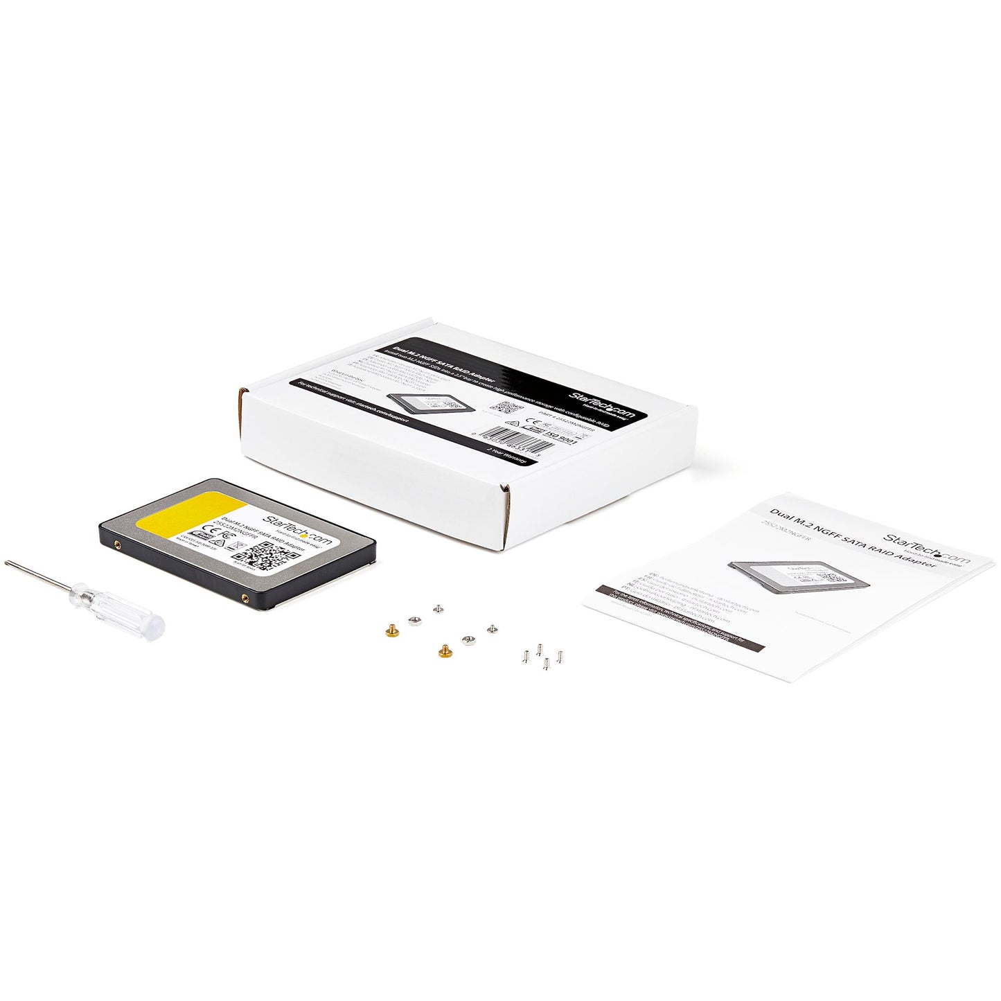 StarTech Dual M.2 SATA SSD to 2.5" RAID Adapter - 25S22M2NGFFR