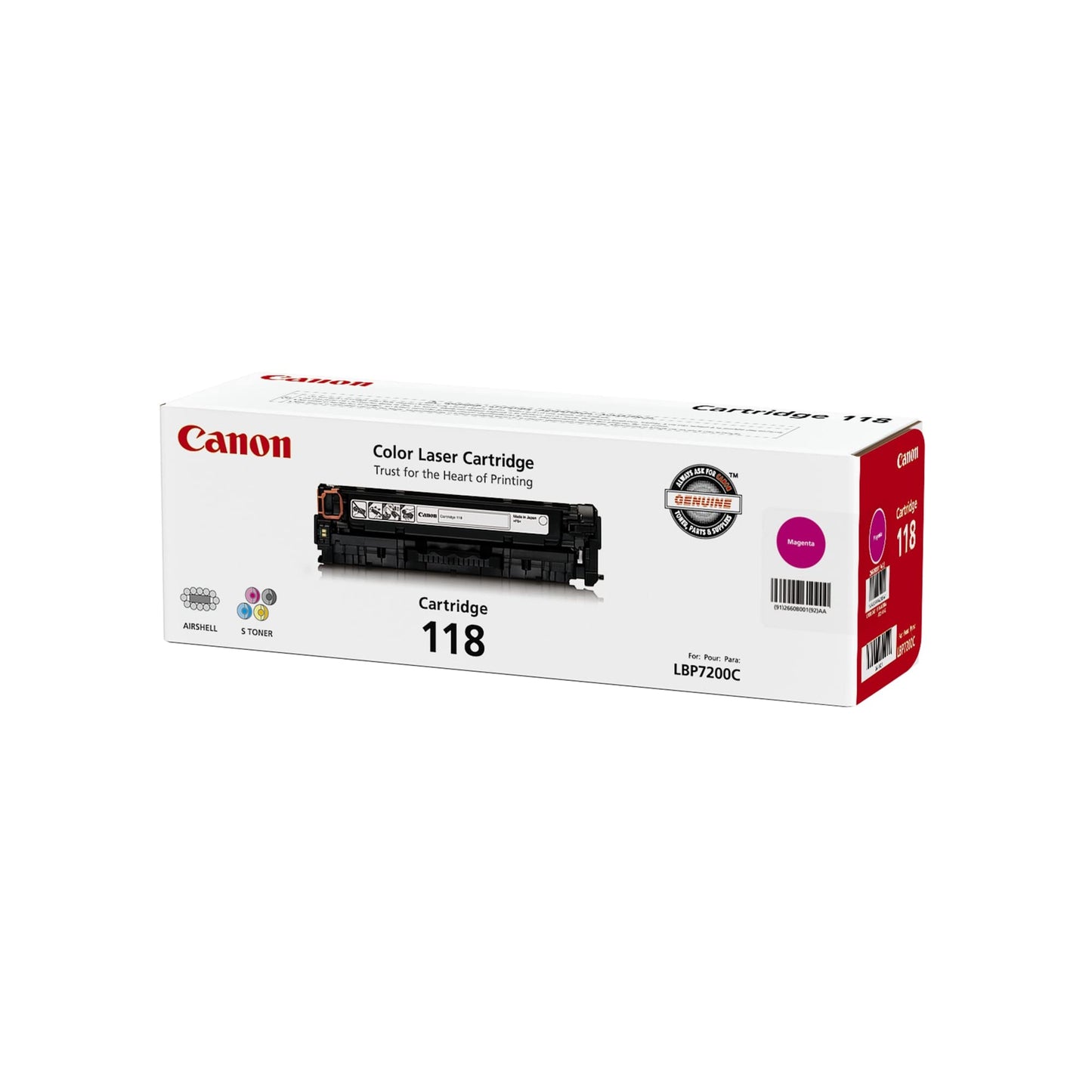 Cartouche de toner magenta Canon 118 - 2660B001