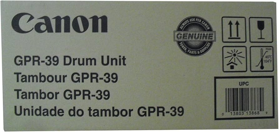 Unité de tambour noire Canon GPR-39 pour imageRUNNER 1730/1740/1750