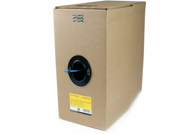 StarTech 1000 ft Solid Cat6 CMP/FT6 Plenum Ethernet Cable – Blue