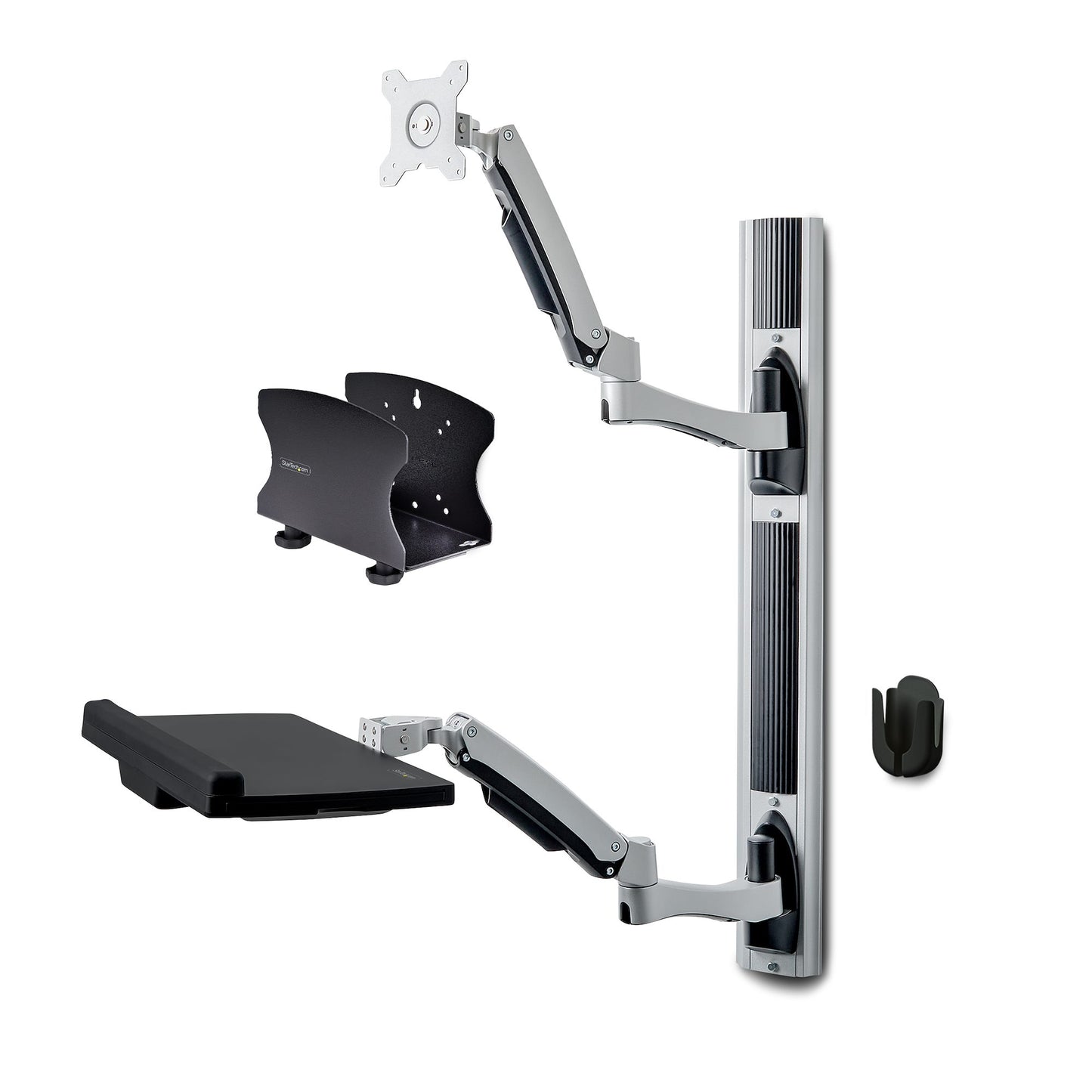 StarTech Wall Mount Workstation with VESA and Articulating Arm