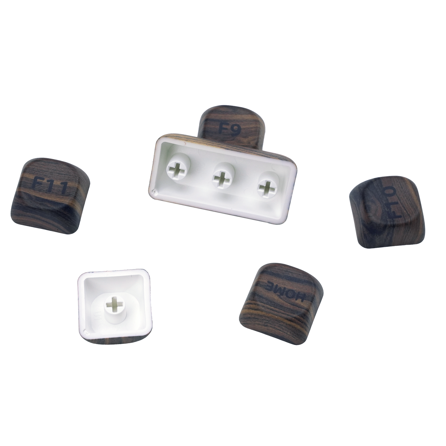 XVX Walnut Texturer MOA Profile Dye-Sub PBT Keycap Set 130-Key
