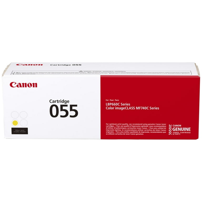 Cartouche de toner jaune Canon 055, rendement standard, 2 100 pages