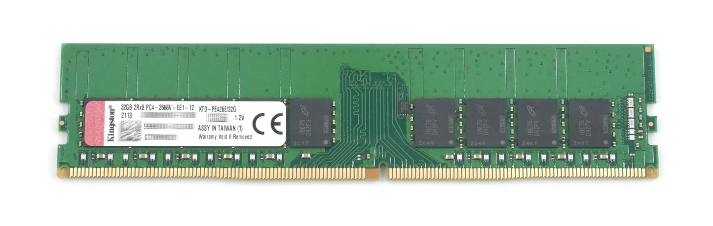 Kingston 32GB DDR4-2666MHz ECC Unbuffered DIMM (KTD-PE426E/32G)